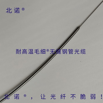 北诺®毛细®无缝钢管铠装光纤跳线光缆结构(直径0.6和0.9毫米)(耐高温、耐低温) 北诺®毛细®无缝钢管铠装光纤跳线光缆结构(直径0.6和0.9毫米)(耐高温、耐低温)