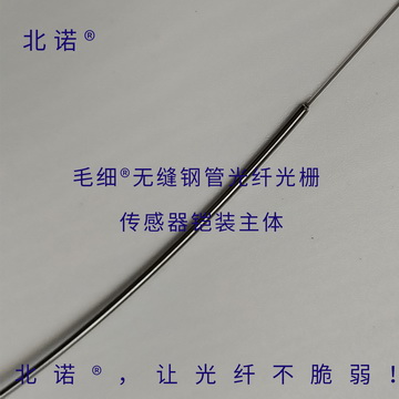 北诺100摄氏度毛细无缝钢管单端光纤光栅传感器（01型）主体结构